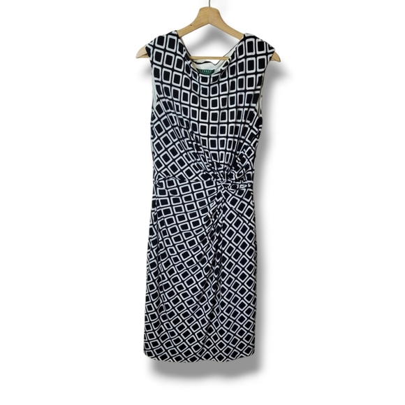 Lauren Ralph Lauren Twist Front Dress Size 12 - Picture 3 of 8